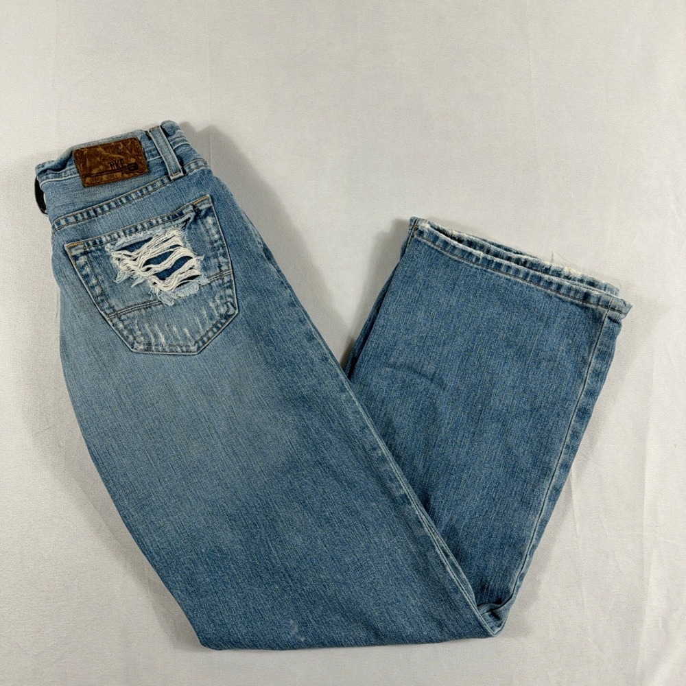 BKE Marshall Jeans Distressed Wide Leg Relaxed Fit Mens 28 Regular